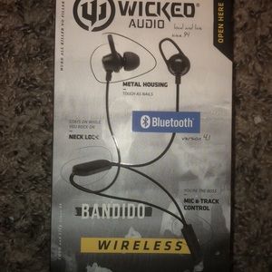 Wicked audio wireless with neck lock